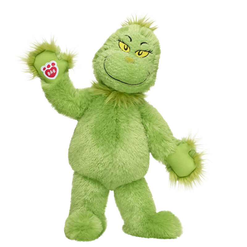 Grinch Plush- Includes Extra Large Heart! plush by Build-A-Bear