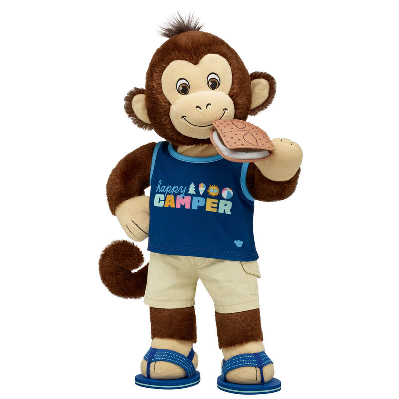 Smiley Monkey Stuffed Animal Happy Camper Gift Set - Build-A-Bear Workshop®
