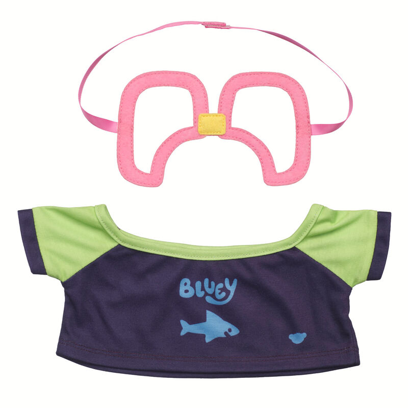 Bluey Swim Shirt and Goggle Set by Build-A-Bear