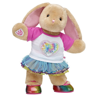 Pawlette&trade; Bunny Plush Rainbow Sequin Tutu Gift Set