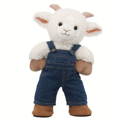 Goat Soft Toy Farm Overalls Gift Set