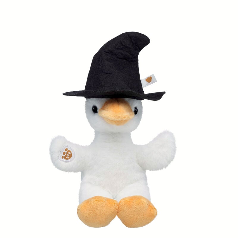 Mini Beans Silly Goose Stuffed Animal with Witch's Hat by Build-A-Bear