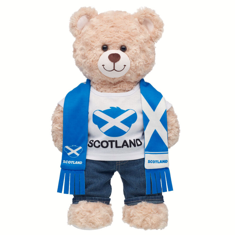 Scotland Scarf and T-Shirt Set by Build-A-Bear