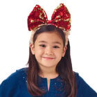 Children's Sequin Bow Bear Headband