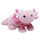 Pink Axolotl Stuffed Animal Valentine's Day Gift Set plush by Build-A-Bear