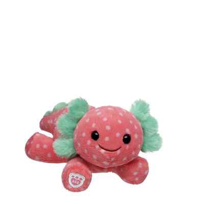 Build-A-Bear Mini Beans&reg; Strawberry Axolotl Soft Toy