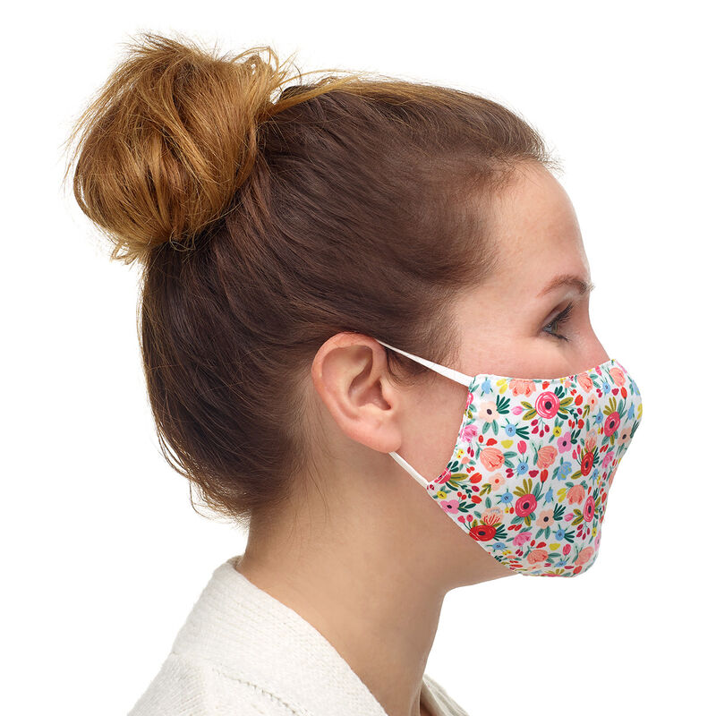 Adult-Size Flower Face Mask