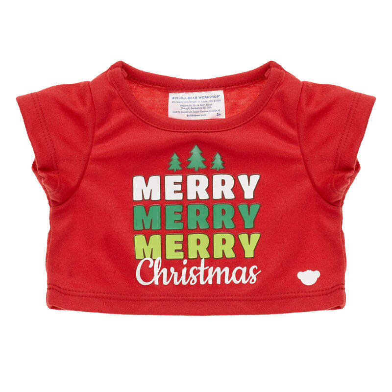 Merry Christmas T-Shirt for Stuffed Animals - Build-A-Bear Workshop&reg;