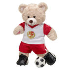 Happy Hugs Teddy Red & White Football Kit Gift Set