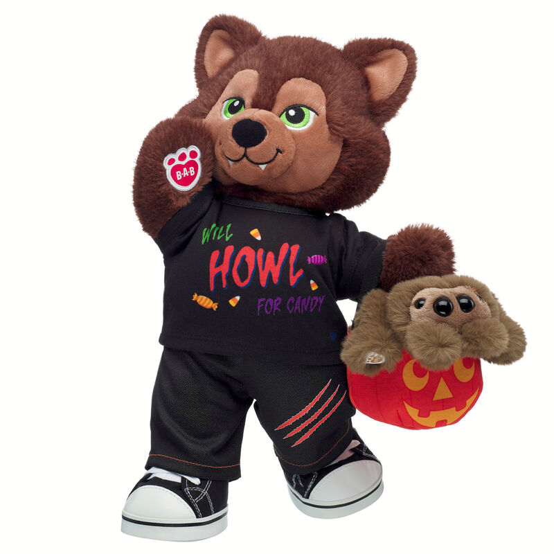 Mystical Werewolf Stuffed Animal Trick or Treat Gift Set plush by Build-A-Bear