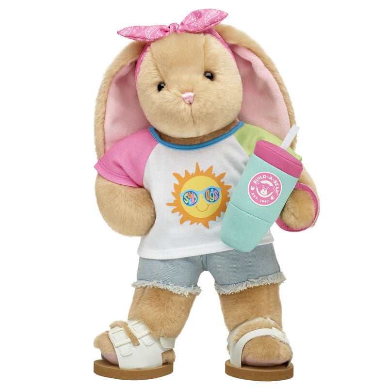 Pawlette&trade; Bunny Plush Summer Bandana Gift Set - Build-A-Bear Workshop&reg;