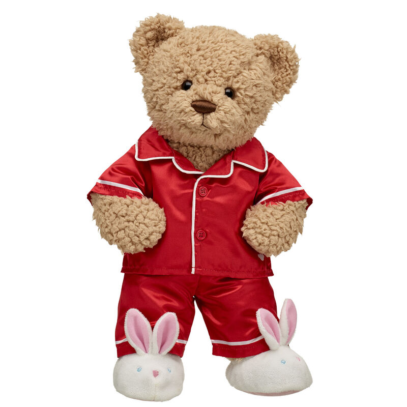 Timeless Teddy Bear Red Satin Pajama Gift Set - Build-A-Bear Workshop&reg;