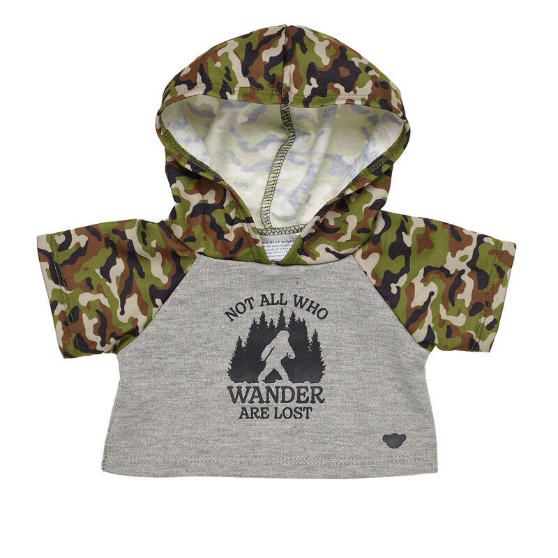 Grey & Camo Bigfoot Hoodie - Shop Online at Build-A-Bear®
