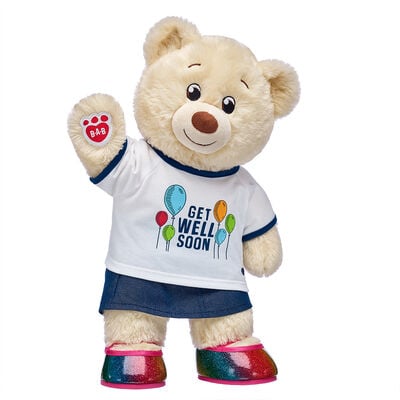 Lil' Cub® Pudding Teddy Bear "Get Well Soon" Rainbow Gift Set