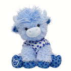 Blueberry Highland Cow Stuffed Animal with Vest plush by Build-A-Bear