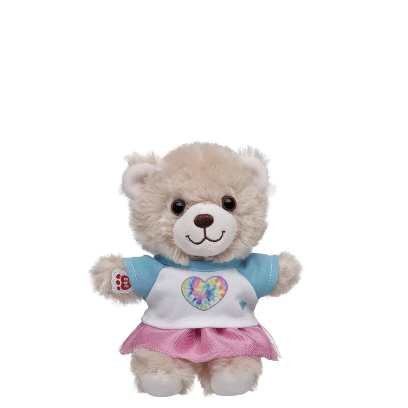 Build-A-Bear Mini Beans Happy Hugs Teddy Bear with Heart Outfit plush by Build-A-Bear