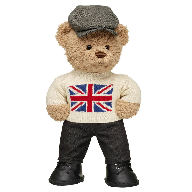 Timeless Teddy Bear Union Jack Knit Jumper Gift Set