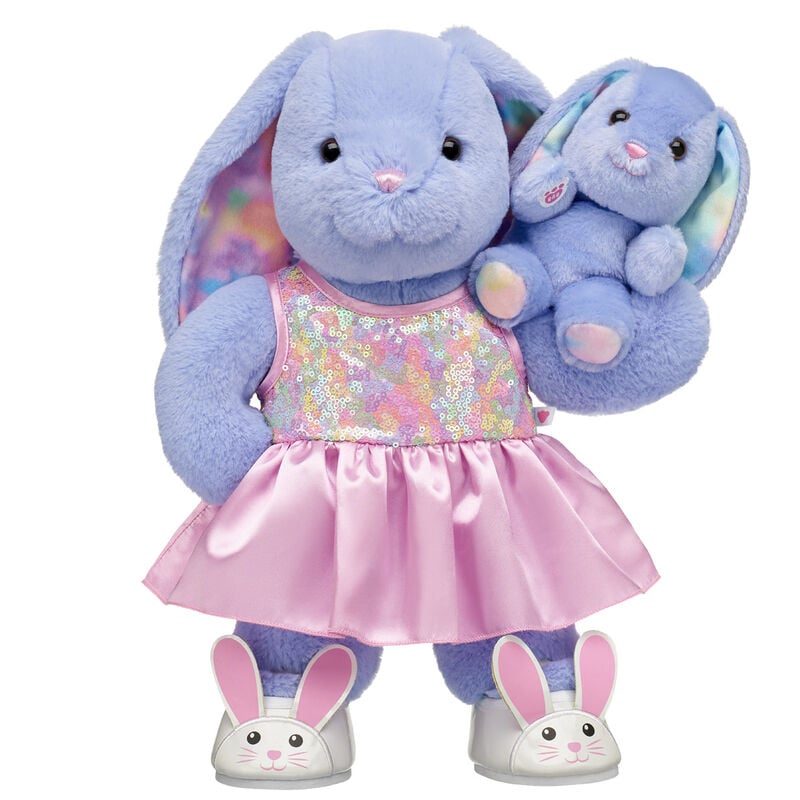 Pastel Paws Pawlette™ Bunny Plush Sequin Dress Gift Set with Mini Bean - Build-A-Bear Workshop®
