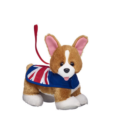 Build-A-Bear Buddies™ Mini Corgi Plush with Union Jack Vest