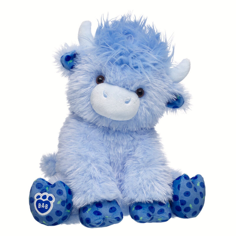 Blueberry Highland Cow Stuffed Animal plush by Build-A-Bear