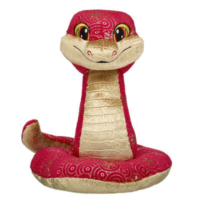 Lunar New Year Red and Gold Snake Soft Toy