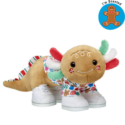 Gingerbread Axolotl Soft Toy Scented Gift Set with Shoes