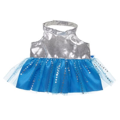 Silver and Blue Dress