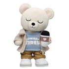 Mellow Moodies Huck Teddy Bear "Lowkey Tired" Gift Set with Jacket & Coffee plush by Build-A-Bear
