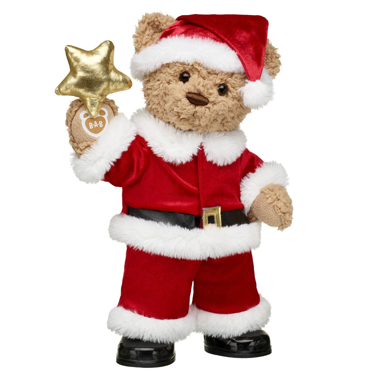 Timeless Teddy Bear Santa Gift Set with Star Wishes Wristie
