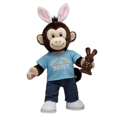 Smiley Monkey Soft Toy Bunny Gift Set