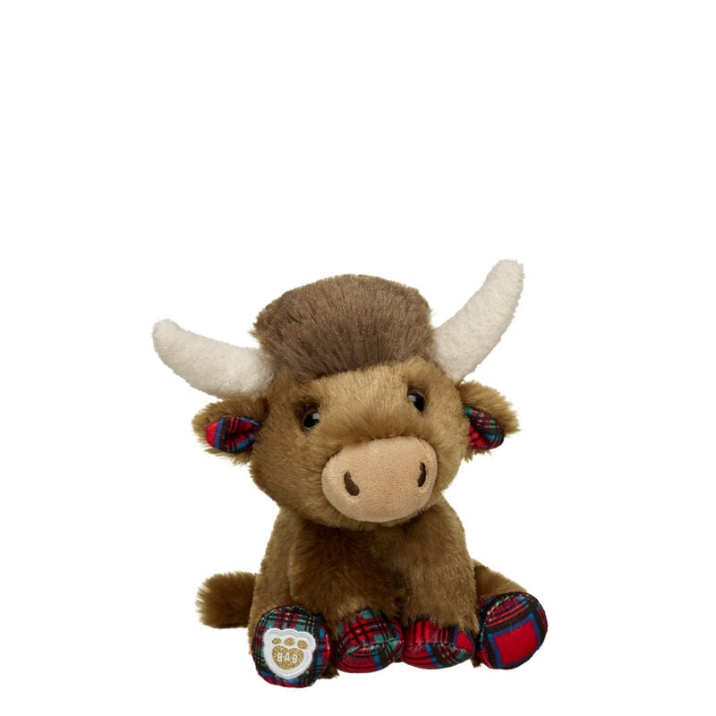 Mini Beans Tartan Highland Cow Stuffed Animal - Build-A-Bear Workshop&reg;