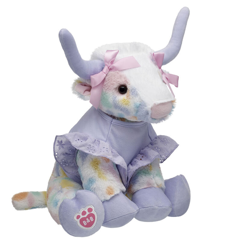 Spring Pastures Longhorn Stuffed Animal Gift Set plush by Build-A-Bear