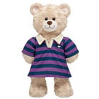 Navy and Purple Stripe Polo Dress for Stuffed Animals - Build-A-Bear Workshop&reg;