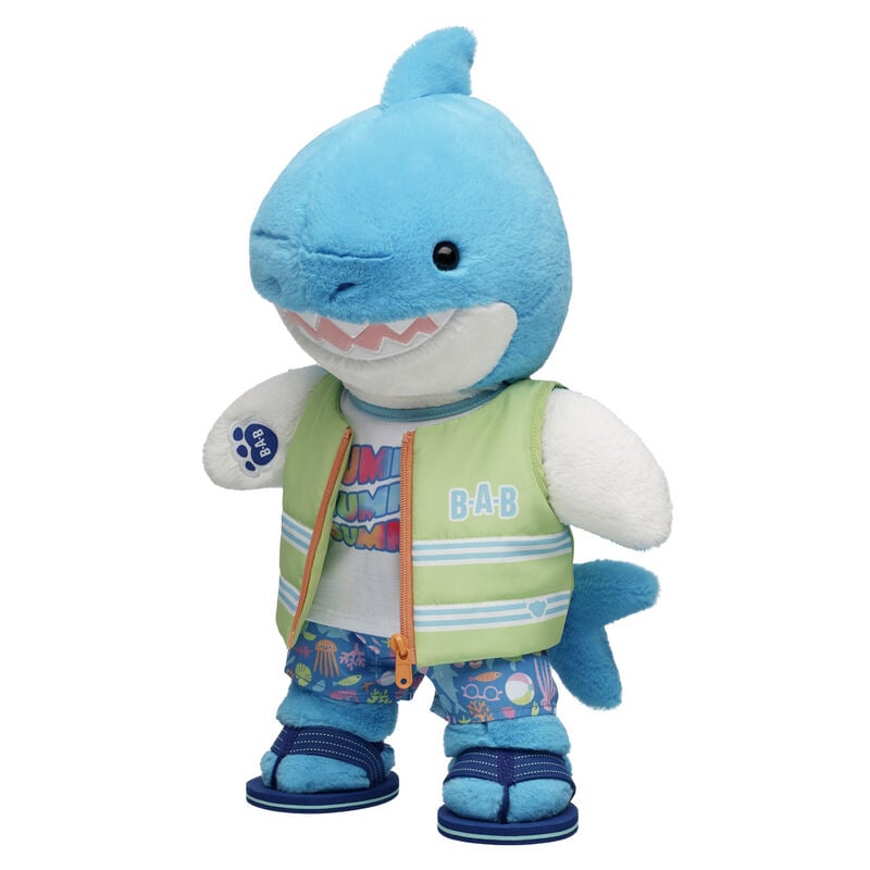 Chummy Shark Stuffed Animal Summer Gift Set plush by Build-A-Bear