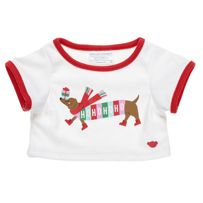 Dachshund Holiday T-Shirt for Stuffed Animals - Build-A-Bear Workshop&reg;