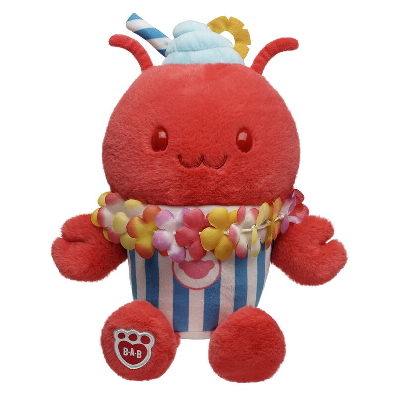 Fruit Punch Lobster Slushie Plushie with Lei Necklace plush by Build-A-Bear