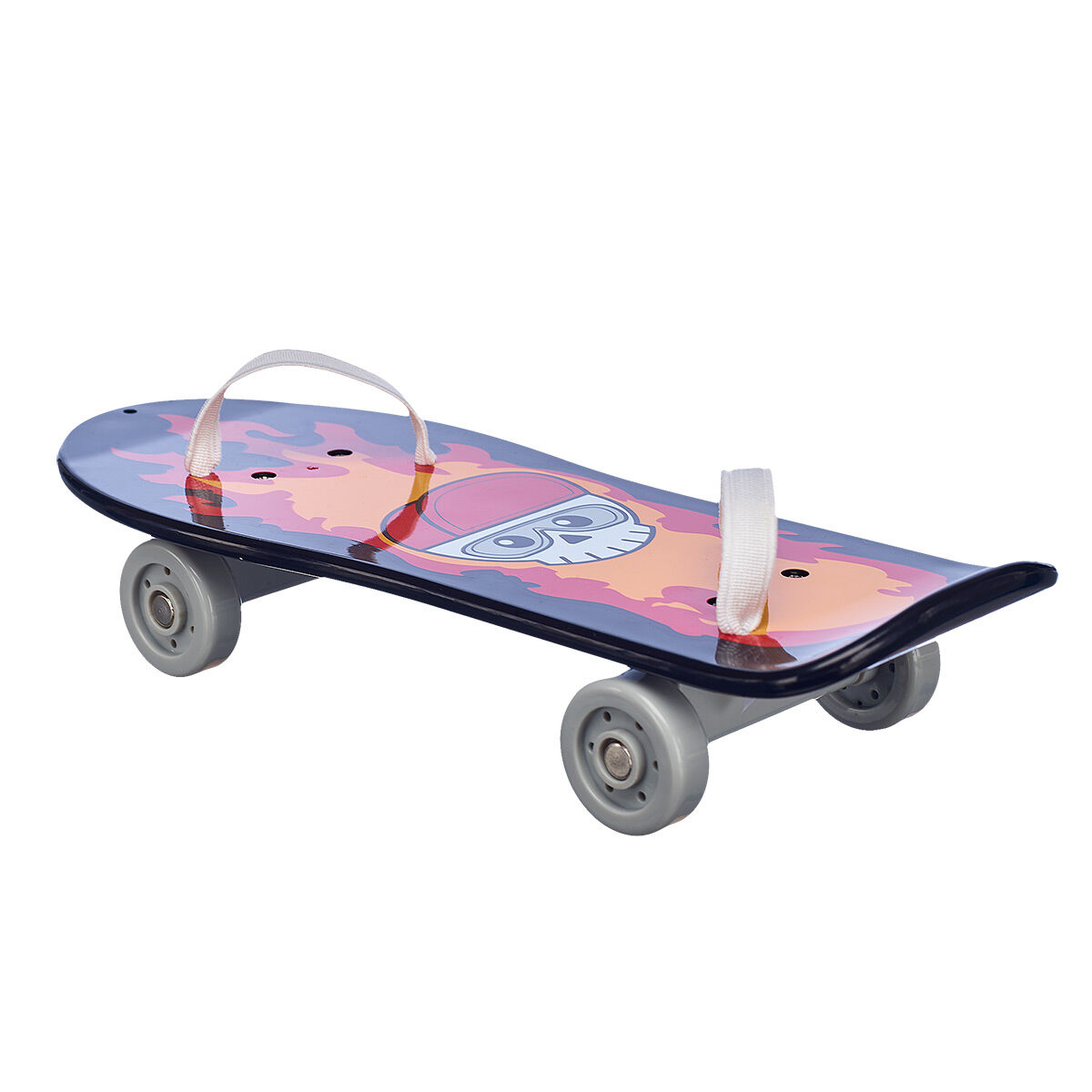 Black Skull and Flames Skateboard for Soft Toys | Build-A-Bear®