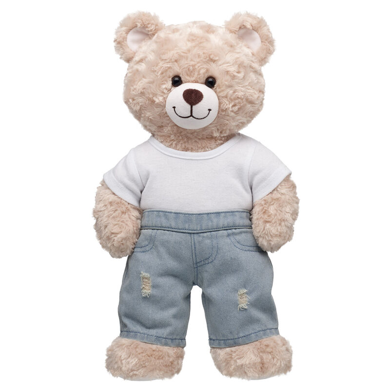 Distressed Light Denim Jeans by Build-A-Bear