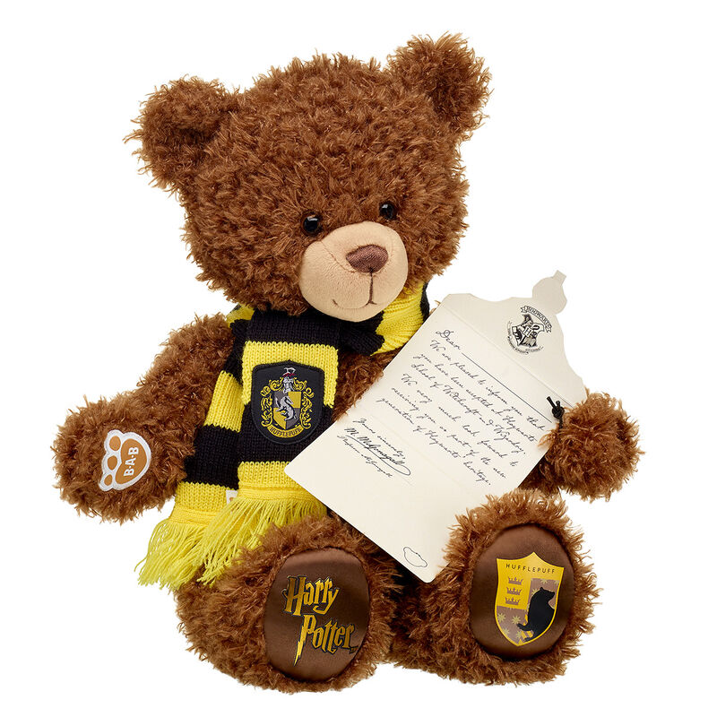 Online Exclusive HUFFLEPUFF™ House Bear with Scarf and HOGWARTS™ Acceptance Letter
