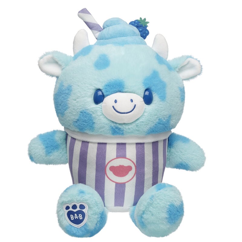 Blue Raspberry Cow Slushie Plushie by Build-A-Bear