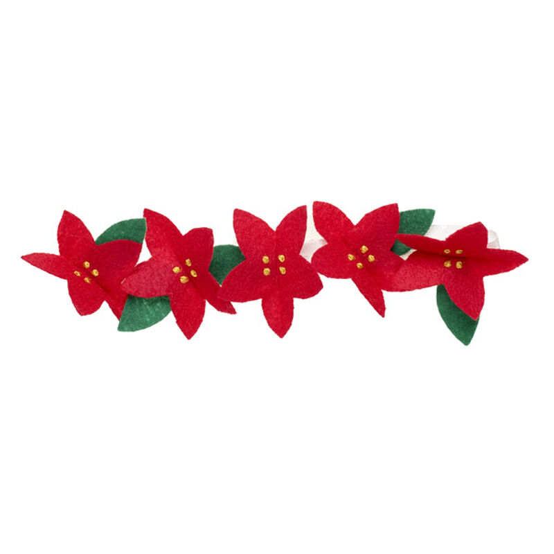 Online Exclusive Poinsettia Garland Headband