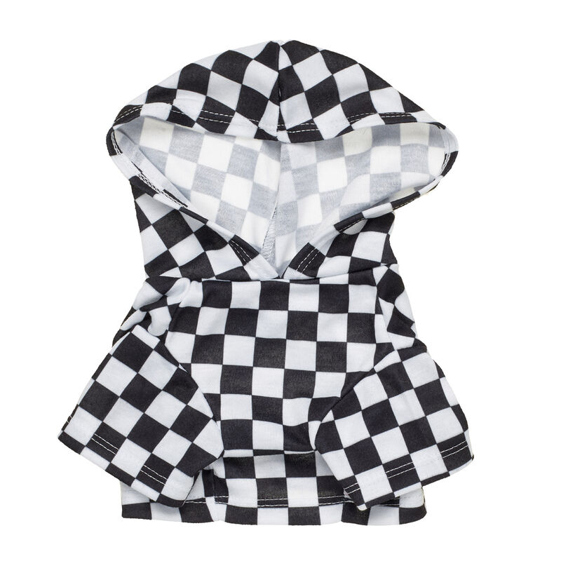 Online Exclusive Black and White Check Hoodie - Build-A-Bear Workshop&reg;