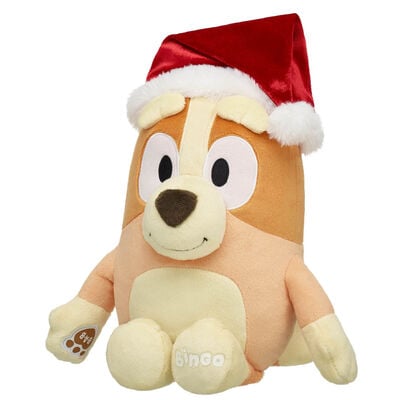 Bingo Plush Puppy Santa Gift Set