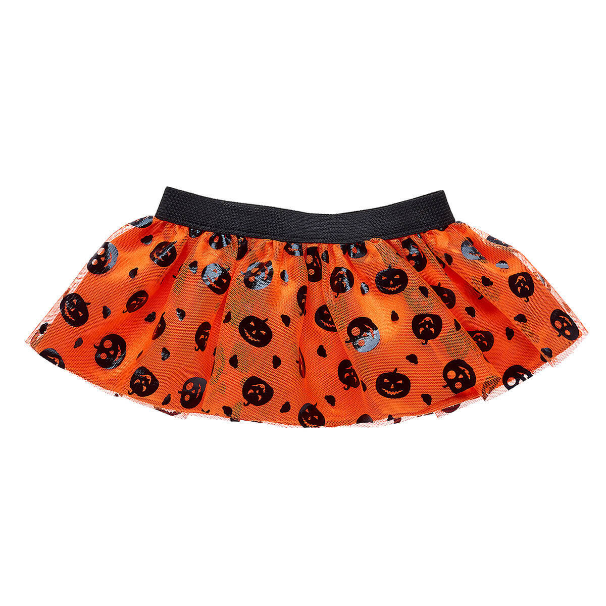 Smak Parlour Black  Orange Pumpkin Sweet Talk Skirt  Double Trouble  Apparel