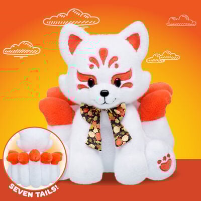 Kitsune Fox Soft Toy with Gifting Bow