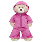 Online Exclusive Pink Velour Tracksuit for Stuffed Animals - Build-A-Bear Workshop®