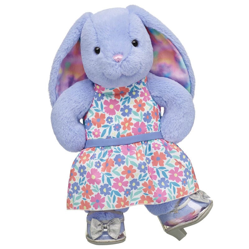 Pastel Paws Pawlette&trade; Bunny Plush Floral Dress Gift Set - Build-A-Bear Workshop&reg;