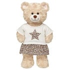 Leopard Print Star Skirt Set