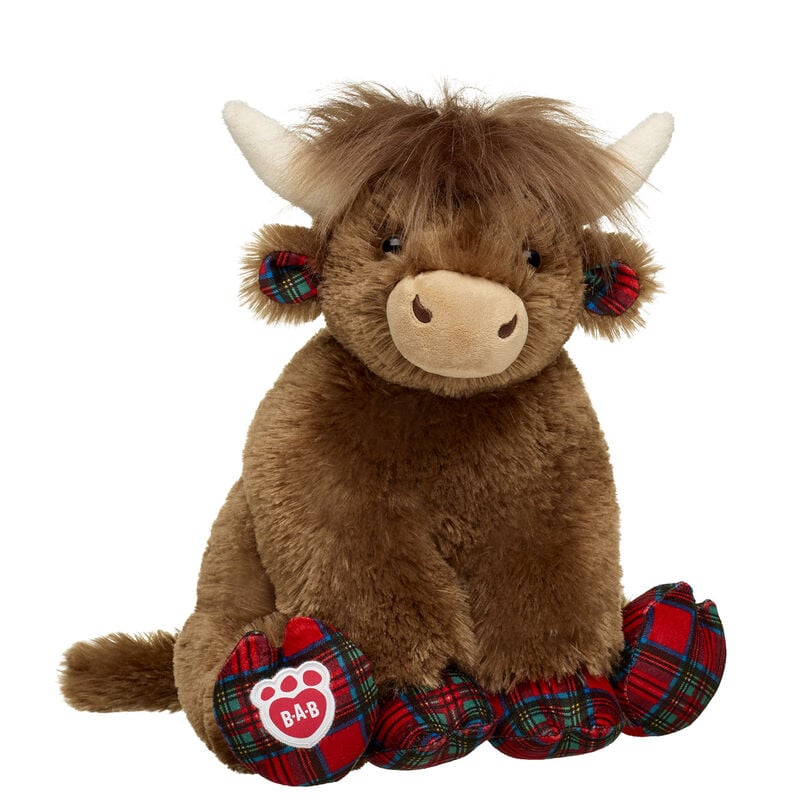 Tartan Highland Cow Stuffed Animal - Build-A-Bear Workshop®