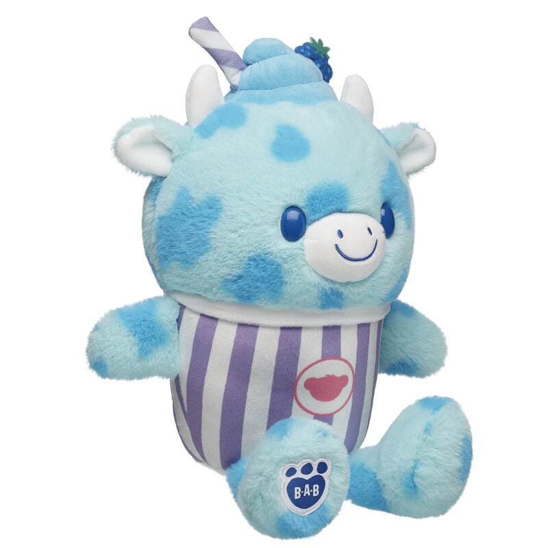 Blue Raspberry Cow Slushie Plushie by Build-A-Bear